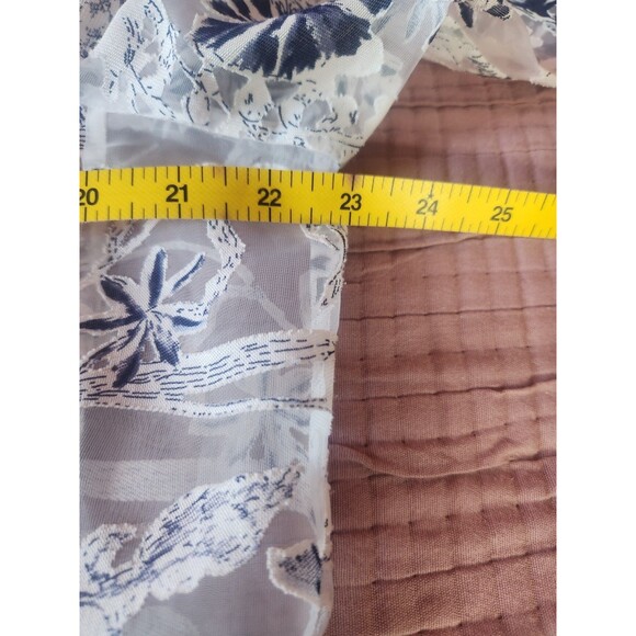 Joseph Ribkoff Floral Blouse Tunic Button 3/4 Sleeve Blouse Size 12 Sheer 212080 - Picture 6 of 7